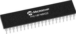 PIC18F46K22, MICROCHIP MICROCONTROLLER IC, 64KB FLASH, 8-BIT