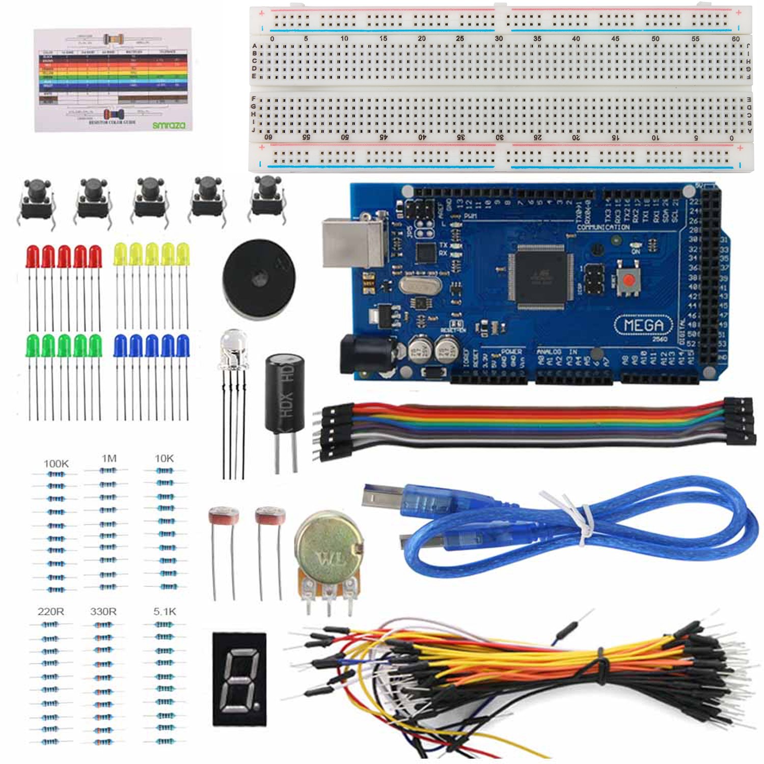 Arduino Mega 2560 Complete Project Starter Kit