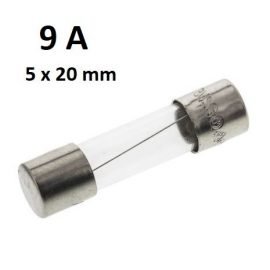 9 AMP 5x20mm 250VAC glass fuse