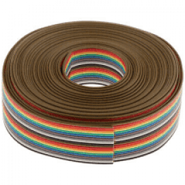 1 Feet 20 Wires Rainbow Color Flat Ribbon Cable in Pakistan