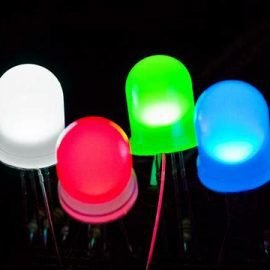 Large 10mm Blue LED crystal