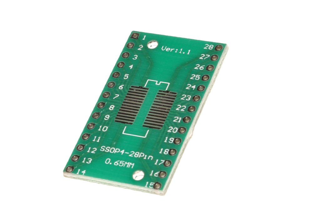 SOP SSOP 4 SMD Adapter Board 1.2mm/0.65mm 28 Pins